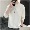 Men'S Hoodies Sweatshirts Mens Spring Autumn Y2K Elegant Fashion Kpop Sweatshirt Man All Match Long Sleeve Top Solid Color Casual Otygp