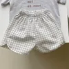 Shorts Celana Pendek Longgar Katun Dan Linen Anak Laki Laki Perempuan Baru Musim Panas 2023 Motiv Kotak Kotak Lucu Bayi Balita 12M 5T 230426