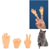 Jeux de nouveauté Jeu de nouveauté Tiny Finger Hands Toys 10 Pack Little Rubber Flat Style Mini Réaliste Drop Delivery Jouets Cadeaux Nouveauté Gag Dhtls