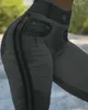 Женские брюки с высокой талией, узкие активные женские джинсовые брюки с принтом, спортивные леггинсы с контролем живота BuLift, повседневная мода 2023