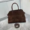 Nouvelle mode grande capacité Portable unique épaule sac pour femme marque de luxe haute qualité peau de cerf velours sacs à main pour femmes sacs à main en cuir véritable