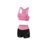 Yoga-Outfit Yoga-Set Nahtlose Anzüge Fitness-Kleidung für Frauen Fitness-Sportbekleidung 2/3/4/5 Stück Weste + T-Shirt + Shorts + Leggings + Hoodies Yoga-Outfits P230504