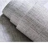 Wallpapers Linnenstructuur Behangsticker Verwijderbare waterdichte synthetische stof voor El Room Decor Beige4409323