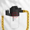Nuovo stile nero USB elettrico narghilè kit fumo tubo dell'acqua gorgogliatore bong tubi secco erba tabacco filtro portasigarette tubo portatile rimovibile viaggio DHL