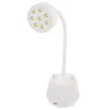 Nail Dryers Polish Gel Manicure Lamp LED Japanese-style Gooseneck UV Nails White Abs Light