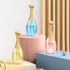 Humidifiers Mini Air Humidifier 300ml Ultrasonic Cool Mist Maker with Colorful Atmosphere Light Car Air Humidifier Perfume Bottle Diffuser 230427