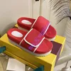 With Box Designer Slippers Mens Womens Fashion Slipper Luxury xAD Cotton Sponge Magic Tape Embossed Platform Sandals Summer Indoor Increase By 5cm Sandal