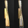 Wall Lamps Luxury Gold LED Crystal Wall Lamp for Bedroom Bedside Living Room Indoor Lighting Background Aisle Corridor Staircase Decorative Q231127