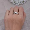 Cluster Ringen Elegante Volledige Ster Thaise Zilveren Dame Party Ring Groothandel Sieraden Voor Vrouwen Verjaardagscadeau Geen Vervagen