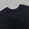 夏の新しい短袖Tシャツダブル糸ステレオレターシャツ女性メンズラウンドネックTシャツオリジナルスウェットシャツポロシャツH622