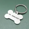 Targhetta per cani Collare personalizzato ID animale domestico Po Cani personalizzati Regalo anti-smarrimento Accessori per ossa di cucciolo