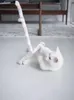 おもちゃ猫ティーザーワンド猫おもちゃフェザー猫インタラクティブおもちゃ面白いキャタピラーカラフルロッドティーザーワンドペット猫用品猫のアクセサリー