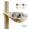 Mats mjuk katt hängmatta installation på kattträd katt som sover kennel hängande tjock plysch 4Kolors Big Capacity Dia 30cm/35cm Pet Bed MJ910