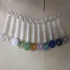 Cam borular sigara içme imalatı elle üflenmiş rengi renkli balon yeni yuvarlak cam doğrudan kaynama tenceresi