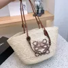 Women Beach Bag Grass Knitting Designer Bag Leisure Travel Outing Woven Tote Bags Large Capacity Classic hand made Shoulder Straw Bags