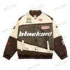 Herrjackor Streetmonterade nya motorcykeljackor och kappa Mäns Y2K Hip-Hop Retro bästsäljande par baseball uniform harajuku unisex coat t231127