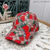 2023Baseball Cap Men and Women Designers Hattar Luxury Ball Cap Strawberries Designs Sportstil Travel Running Wear Hat Temperament Verathile Caps Multiple