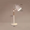 Table Lamps Nordic Reading Desk Lamp Study Eye Protection Light Wooden LED Living Room Bedroom Bedside Lights