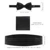 Bow Ties Men Classic Tie Cummerbund Handkulchief Business Slitte For Wedding Party Proms Man Gift