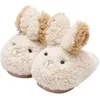 Slipper Childrens Baumwollruhrschuhe Plüsch verdickte süße Kaninchenjungen Mädchen Baby Home Schuhe Kinder Haushalt 231127