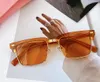 Square Sunglasses Gold/Black Half Frame Women Shades Sunnies Gafas de sol UV400 Eyewear with Box