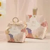 Geschenkwikkeling Creatieve bruiloft Woonden Ring Box beloning Candy Bag Festival Kartonverpakking
