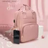 Sacs à couches Sac momie USB sac à couches soins de bébé grande capacité maman sac à dos momie maternité sac humide étanche bébé enceinte sac Nappy Bag Q231127