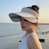 Wide Brim Hats Stylish Women Sun Hat Face Protection Sunshade Lady Outdoor Trip