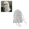 Berets feminino chapéu tricô balaclava boné novidade-fishnet feminino inverno quente máscara-chapéu adulto cosplay festa dxaa