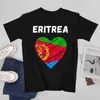 T-shirts pour hommes plus de conception drapeau érythréen érythréen hommes t-shirt t-shirts t-shirt col rond femmes garçons vêtements coton