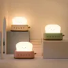 Lights Cute Toast Light Bread Maker LED Toaster Night Rechargeable Desk Timer Portable Bedroom Bedside Sleep Lamps AA230426