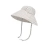 Chapeaux été chapeau de parasol pour enfants pour les nourrissons et les jeunes enfants grand bassin à bord coton crème solaire respirante