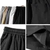 Pantaloncini da uomo Pantaloncini casual da uomo Morbidi coulisse Maschile Estate Traspirante Pantaloni da corsa al ginocchio Oversize Solid Pantaloni larghi tascabili Hombre 230427