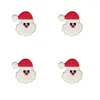 Broches 4pcs Santa Claus Emaille revers Pin Shirt Bag grappige badge sieraden cadeau fans vrienden