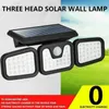 Solar Wall Lights 74led 100Cob High Power 300 Lumen Outdoor Motion Sensor Gardenlampen waterdicht