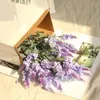 Fiori Decorativi 10 Teste Romantico Lavanda Seta Viola Artificiale Bouquet Di Plastica Fiore Finto Bianco Per La Decorazione Domestica Di Nozze