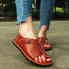 Sandali da donna Casual piatti da donna in pelle Pu scarpe aperte a punta femminile romana spiaggia fibbia Zapatos Mujer Primavera Verano