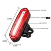 Lumières de vélo Feu arrière de vélo nuit lumière rouge veilleuse USB charge LED voyant d'avertissement VTT nuit équipement d'équitation accessoires P230427