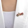 Broches pinos de personalidade Trendência pino de broche de moto de esmalte azul para homens e mulheres suéter de jóias de jóias de joias