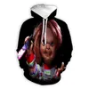 Men's Hoodies & Sweatshirts Xinchenyuan Men/Women Horror Movie Chucky 3D Print Men Women Fashion Clothing Street Hip Hop Casual Sweatshirt Z