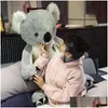 Pluszowe lalki 100-80 cm Big NT Australia Koala Plush Toy Soft Sched Bear Doll Toys Kids Juguetes For Girl