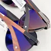 Piloten-Sonnenbrille 8200866 im neuen modischen Design, Metallrahmen mit kleiner Lederschnalle, Dekoration, Holzbügel, einfacher Stil, UV400-Schutzbrille für den Außenbereich