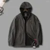 Men's Jackets Insulated Winter Jacket Stylish Hooded Zipper Warm Plush Mid-length Coat With Pockets Ideal For Fall