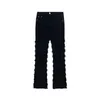 Mens Jeans American style black erosion damaged rough high street jeans mens ins hiphop fashion vintage skinny pants streetwear 231127