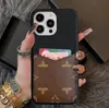 Beautiful LU iPhone Phone Cases 15 14 Pro Max Luxury Litchi Leather Card Slot Hi Quality Purse 18 17 16 15pro 14pro 13pro 13 12pro 12 11 Xs X 7 8 Case with Logo Box