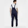Jeans masculinos 2023 Modos de moda macacão macacão Tornozelo Black White Navy Denim Denim Bib for Men Suspender calças 230427