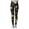 Leggings femininas básicas floco de neve impresso calças de yoga natal impressão collants para mulheres cintura alta ginásio jogging roupas de fitness