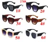 Fashion Women Oversize Sunglasses Gradient Plastic Brand Designer Female Sun Glasses Uv400 6 colors 10PCS