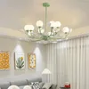 Kronleuchter Pastorally Floral LED Kronleuchter Heimtextilien Decke Esszimmer Wohnzimmer Dekor Lampe Kinderzimmer Lichter