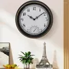 Wall Clocks 12 Inch Waterproof Outdoor Garden Retro Plastic Clock Hanging Vintage Decor Home Decoration